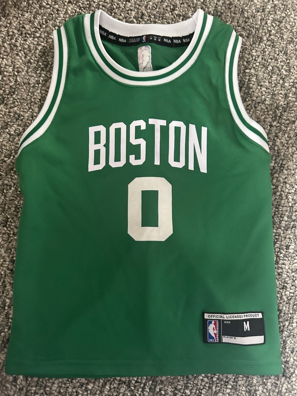 NBA Boston Celtics Green Basketball Jersey - Size M Kids (fits like a size 4/5)